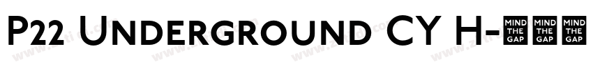 P22 Underground CY H字体转换 P22 Underground CY H字体转换